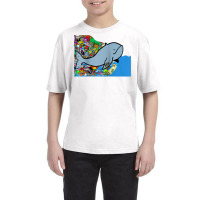 Blue Whale, Marine Sea Animal, Ocean Life, Surf, Art Work Raglan Baseb Youth Tee | Artistshot