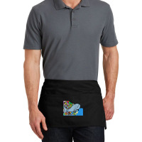 Blue Whale, Marine Sea Animal, Ocean Life, Surf, Art Work Raglan Baseb Waist Apron | Artistshot