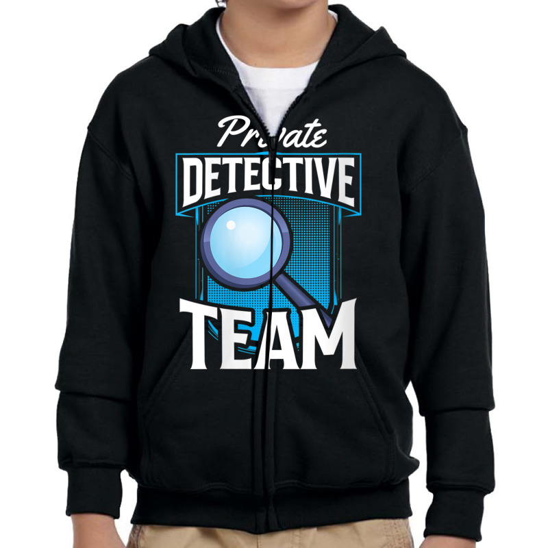 Womens Private Detective Team Spy Investigator Investigation V Neck T Youth Zipper Hoodie by cm-arts | Artistshot