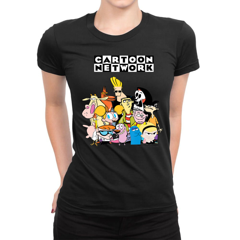 Cartoon Network Character Group Stance Ladies Fitted T-Shirt by ngodieutrinh | Artistshot