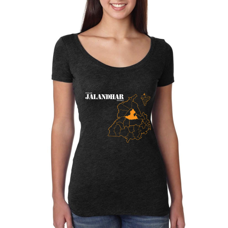 Punjab Jalandhar District Women's Triblend Scoop T-shirt by GONZALOCORRAL | Artistshot