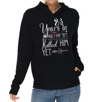 Womens 28th Wedding Anniversary Gift For Her Just Married 28 Years V N Lightweight Hoodie | Artistshot