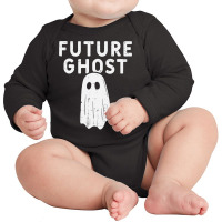 Future Ghost Funny Happy Halloween Costume Men Women Kids Long Sleeve Baby Bodysuit | Artistshot