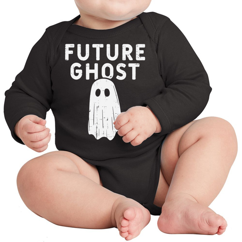 Future Ghost Funny Happy Halloween Costume Men Women Kids Long Sleeve Baby Bodysuit | Artistshot