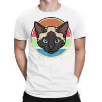 Funny Siamese Quote, Siamese Free Lap Warming Vintage, Cool T Shirt T-shirt | Artistshot