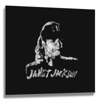 Janet Jackson, The Janet Jackson, Janet Jackson Art, Janet Jackson Vin Metal Print Square | Artistshot