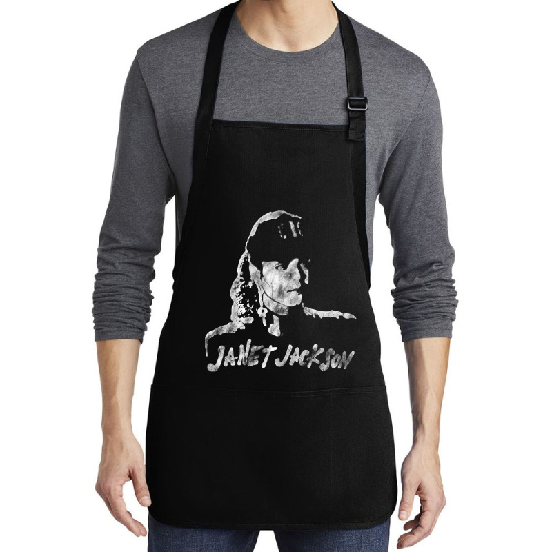 Janet Jackson, The Janet Jackson, Janet Jackson Art, Janet Jackson Vin Medium-length Apron | Artistshot