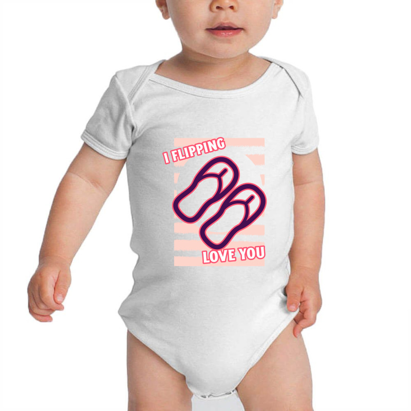 Valentines Day Flip Flop Couple Love Pun Baby Bodysuit | Artistshot