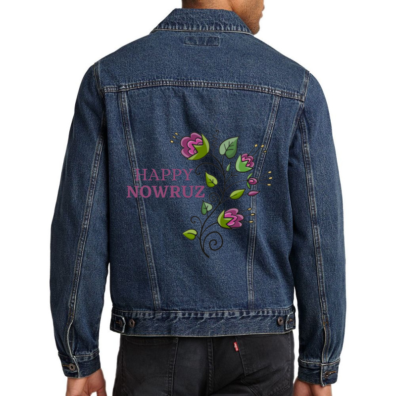 Happy Nuruz Men Denim Jacket by cm-arts | Artistshot