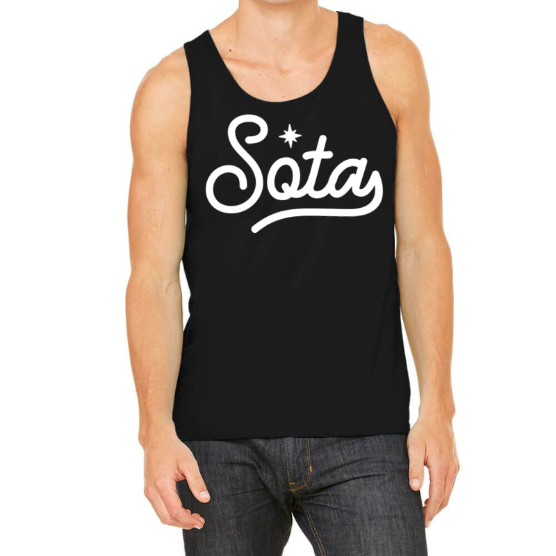 Classic Minnesota Sota Script North Star State Sweatshirt Tank Top | Artistshot