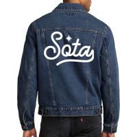 Classic Minnesota Sota Script North Star State Sweatshirt Men Denim Jacket | Artistshot