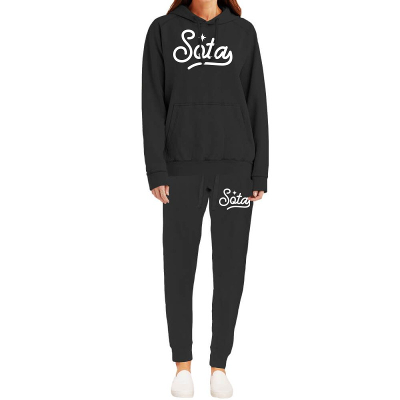 Classic Minnesota Sota Script North Star State Sweatshirt Hoodie & Jogger Set | Artistshot