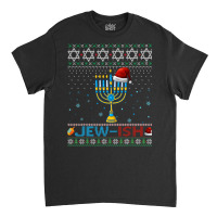 Jewish Jewish Pun Menorah Santa Hanukkah Christmas Ugly Classic T-shirt | Artistshot