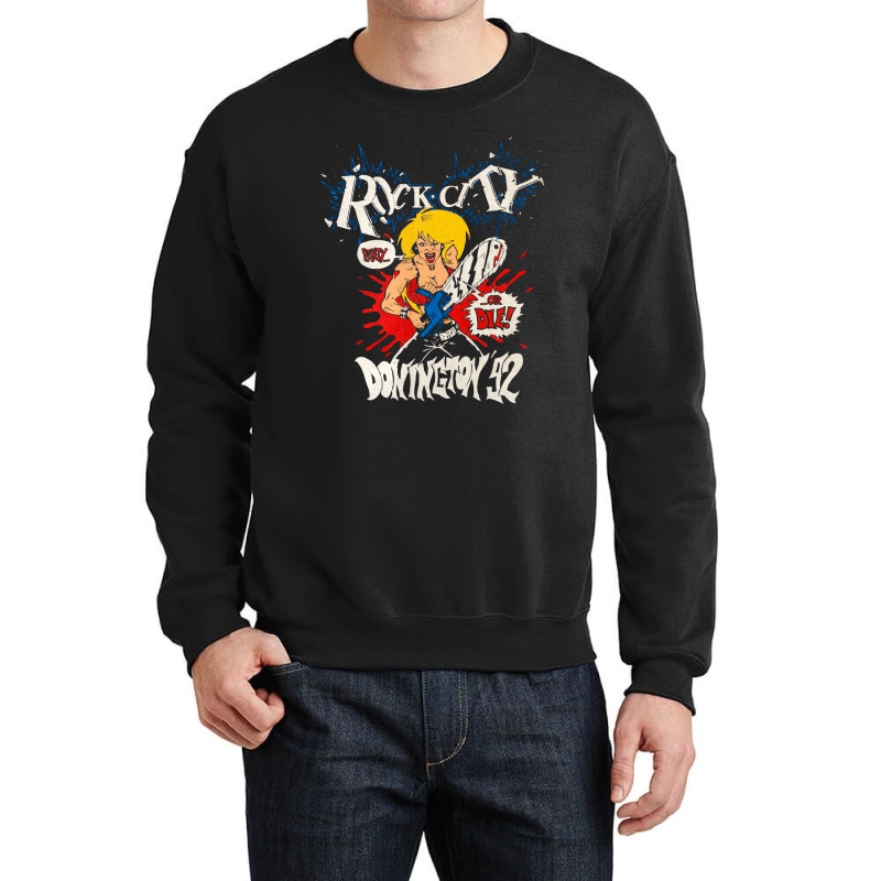 Donington, Rock City 1992, The Donington, Donington Art, Donington Vin Crewneck Sweatshirt by SHOPIOOT9 | Artistshot