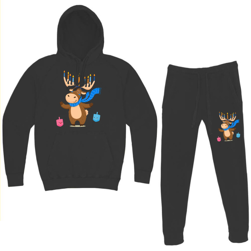 Jewish Moose Funny Hanukkah  Moose Girl Women Pajamas Hoodie & Jogger Set | Artistshot