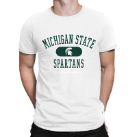 Michigan State Spartans Varsity Black Officially Licensed Pullover Hoo T-shirt | Artistshot