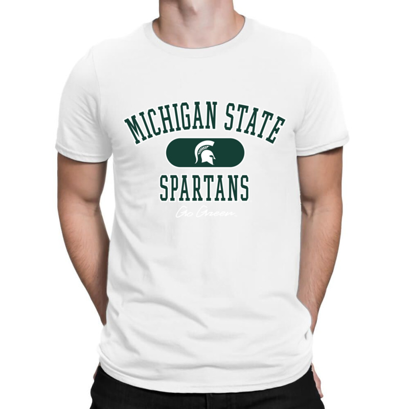 Michigan State Spartans Varsity Black Officially Licensed Pullover Hoo T-shirt | Artistshot