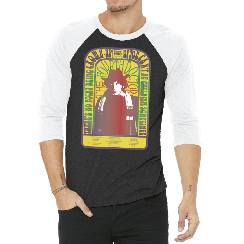 Doctor Who Spacetime Tour 4th Doctor Baker Sweatshirt 3/4 Sleeve Shirt by cm-arts | Artistshot