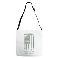 America This Is The Government The Founders Warned Us About T Shirt Adjustable Strap Totes | Artistshot