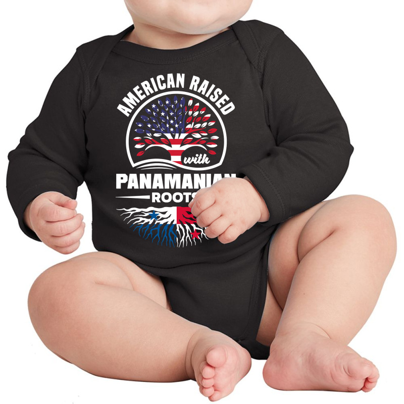 American Raised With Panamanian Roots Panama Panama Flag Pullover Hood Long Sleeve Baby Bodysuit by cm-arts | Artistshot