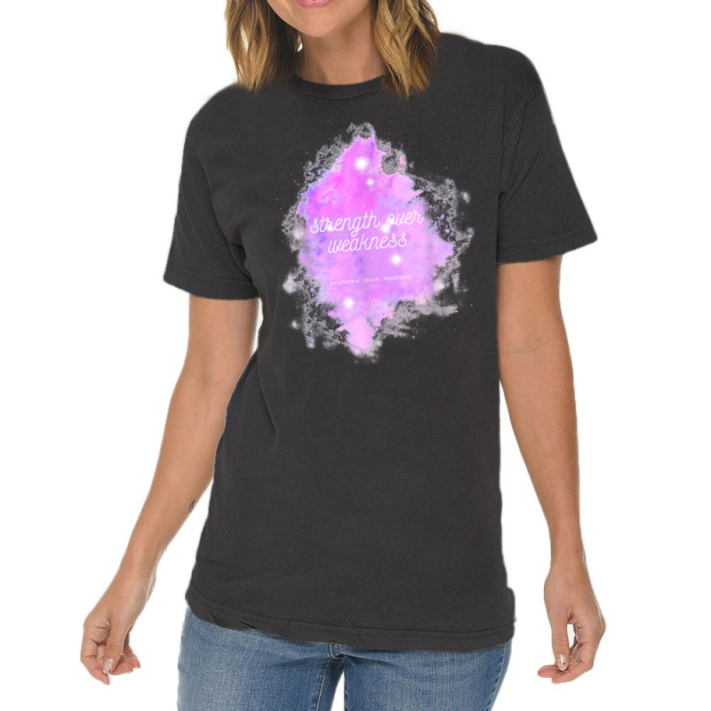 Strength Over Weakness Galaxy   Myasthenia Gravis Awareness T Shirt Vintage T-shirt | Artistshot