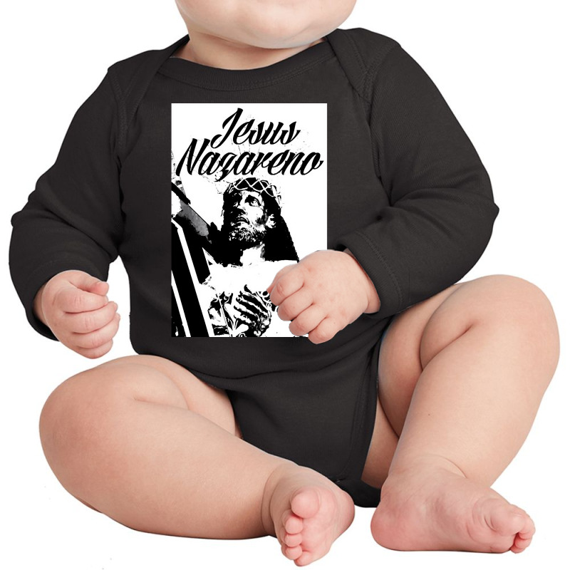 Jesus Of Nazareth, Jesus Of Nazareth Art, The Jesus Of Nazareth, Jesus Long Sleeve Baby Bodysuit by SHOPP8D | Artistshot