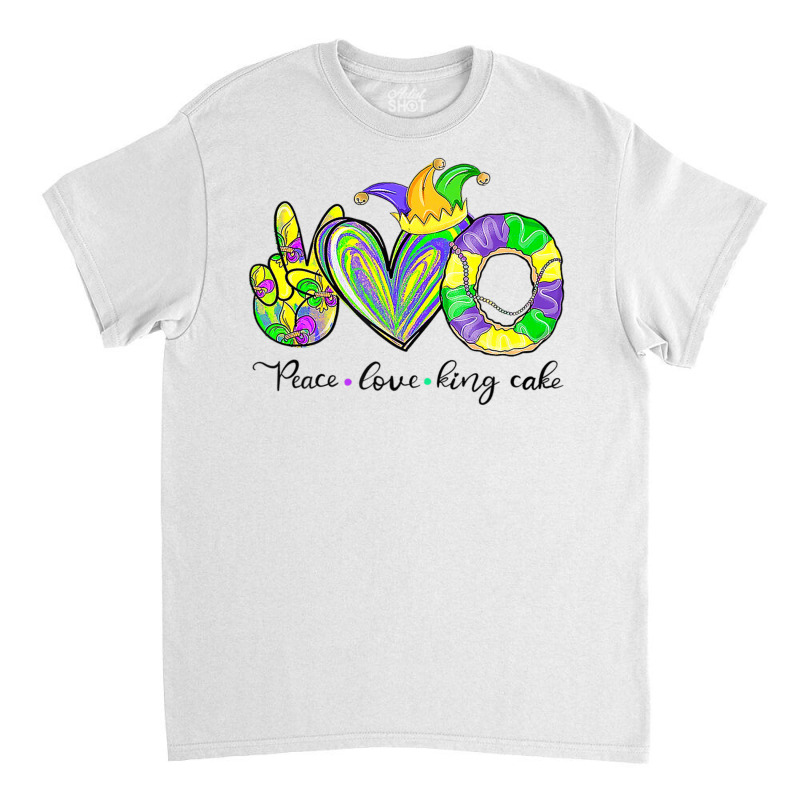 Peace Love King Cake Mardi Gras Tshirt Men Women Kids Premium T Shirt Classic T-shirt | Artistshot