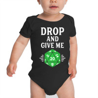 Dragons Game Master And D20 Twenty Sided Die Dice Dungeons Baby Bodysuit | Artistshot