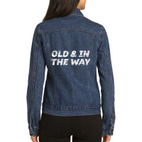 Old And In The Way For Oldest Child Ladies Denim Jacket | Artistshot