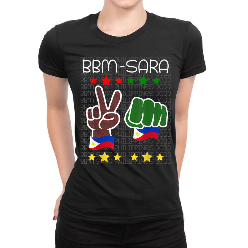 Bbm Sara 2022 Duterte Bong Bong Marcos Philippine Pinoy T Shirt Ladies Fitted T-Shirt by cm-arts | Artistshot