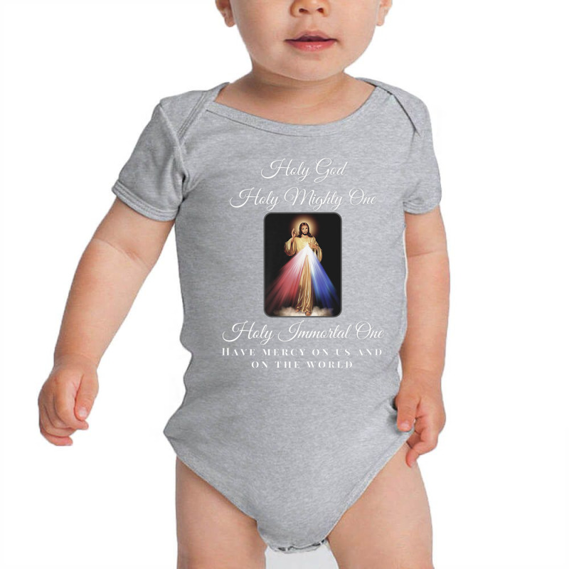 Divine Mercy Holy God Holy Mighty One Prayer Catholic Premium T Shirt Baby Bodysuit by cm-arts | Artistshot