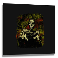 Zombie Chic, Zombie Chic Vintage, Zombie Chic Art, Zombie Chic Paintin Metal Print Square | Artistshot