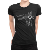 Cpu Heart Chipset Board Electrical Electronic Engineer Long Sleeve T S Ladies Fitted T-shirt | Artistshot