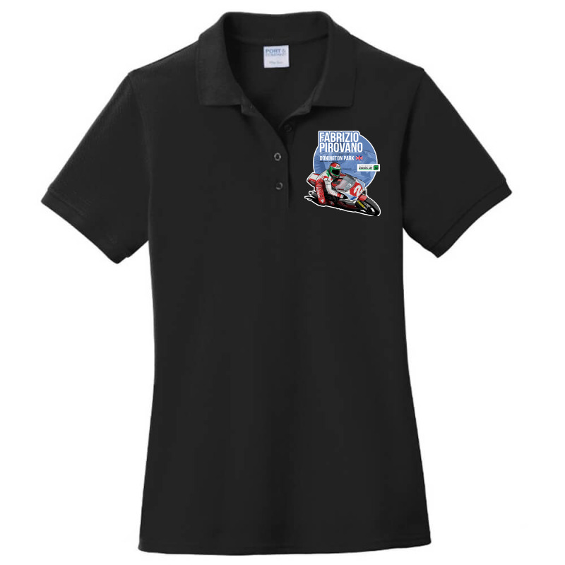 Fabrizio Pirovano, 1989 Donington Park, The Fabrizio Pirovano, Fabrizi Ladies Polo Shirt by SHOPP8D | Artistshot