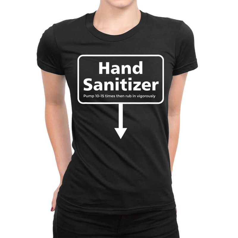 Mens Hand Sanitizer  Funny Adult Humour Christmas Gag Gift Ladies Fitted T-Shirt by Heatherj90 | Artistshot