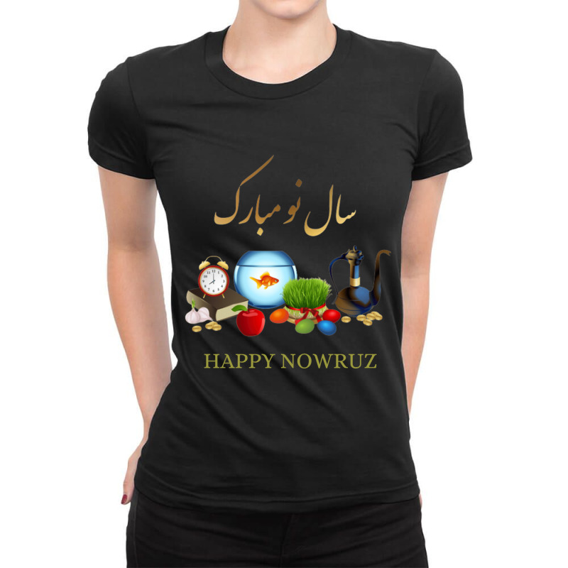 Happy Nuruz Ladies Fitted T-Shirt by cm-arts | Artistshot