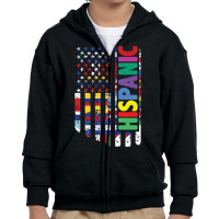 Usa And Latin American Countries Flag Hispanic Heritage Pullover Hoodi Youth Zipper Hoodie | Artistshot