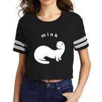 Mink, Stylized, Minimalist Art For Weasel Family Lovers Scorecard Crop Tee | Artistshot