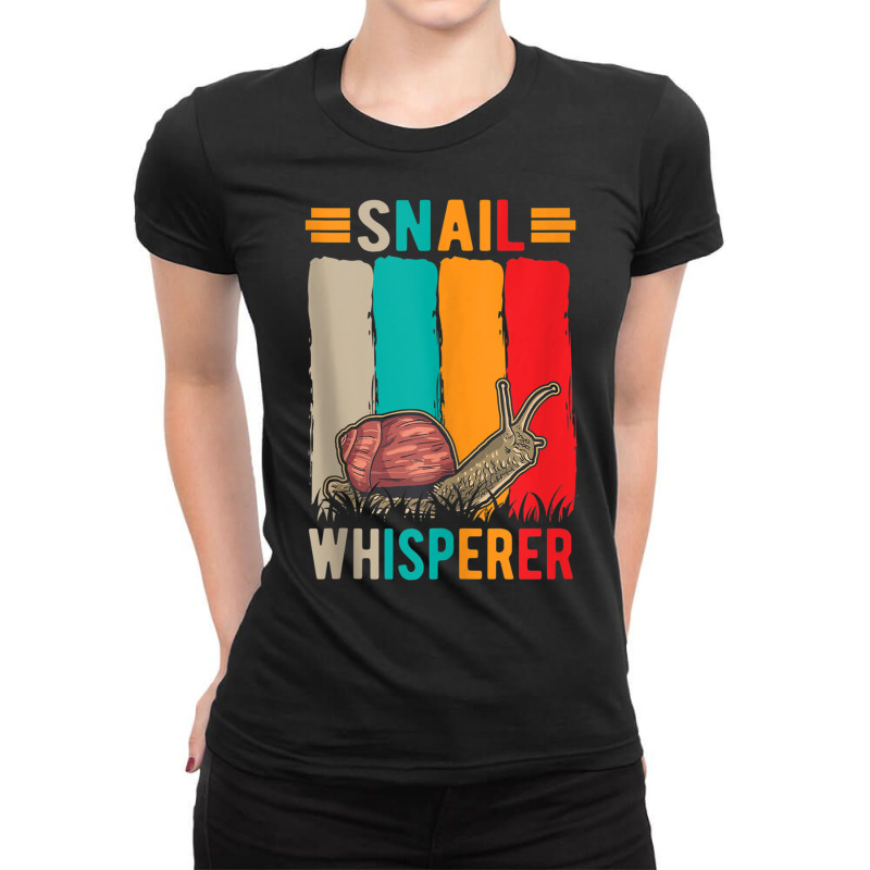 Snail Whisperer Tank Top Ladies Fitted T-Shirt by cm-arts | Artistshot