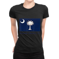 Kiawah Island, South Carolina Usa Flag Ladies Fitted T-shirt | Artistshot