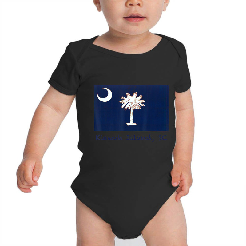 Kiawah Island, South Carolina Usa Flag Baby Bodysuit by Mello Greenwood | Artistshot