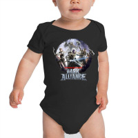 Dungeons & Dragons Dark Alliance Group Shot Circle Lock Up Baby Bodysuit | Artistshot