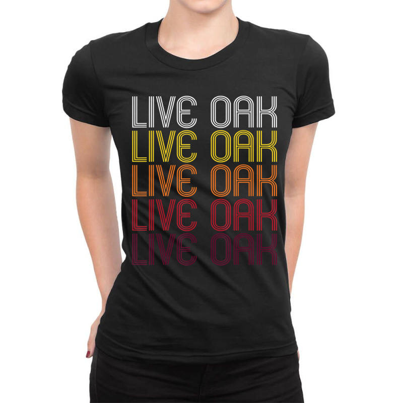 Live Oak, Ca Vintage Style California Ladies Fitted T-Shirt by Sheppard Karena | Artistshot