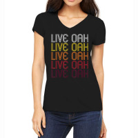 Live Oak, Ca Vintage Style California Women's V-neck T-shirt | Artistshot