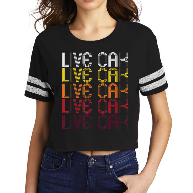 Live Oak, Ca Vintage Style California Scorecard Crop Tee by Sheppard Karena | Artistshot