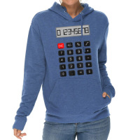 Calculator Halloween Costume Pretend I'm A Calculator T Shirt Lightweight Hoodie | Artistshot