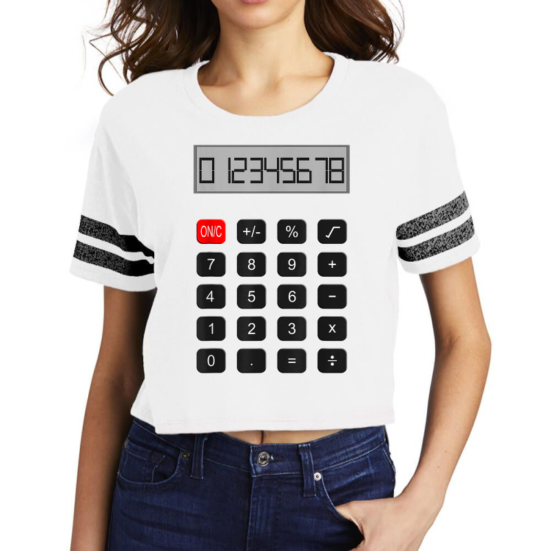 Calculator Halloween Costume Pretend I'm A Calculator T Shirt Scorecard Crop Tee by zheralalumo | Artistshot