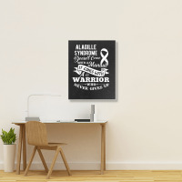 Alagille Syndrome Doesn't Come With A Manual Warrior T Shirt Portrait Canvas Print | Artistshot