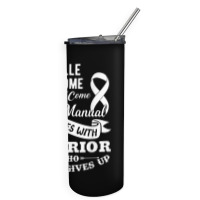 Alagille Syndrome Doesn't Come With A Manual Warrior T Shirt Skinny Tumbler | Artistshot