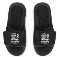 Alagille Syndrome Doesn't Come With A Manual Warrior T Shirt Slide Sandal | Artistshot